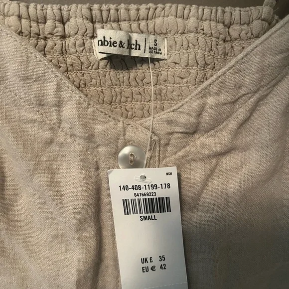 Abercrombie & Fitch Beige Button Top - Picture 5 of 5